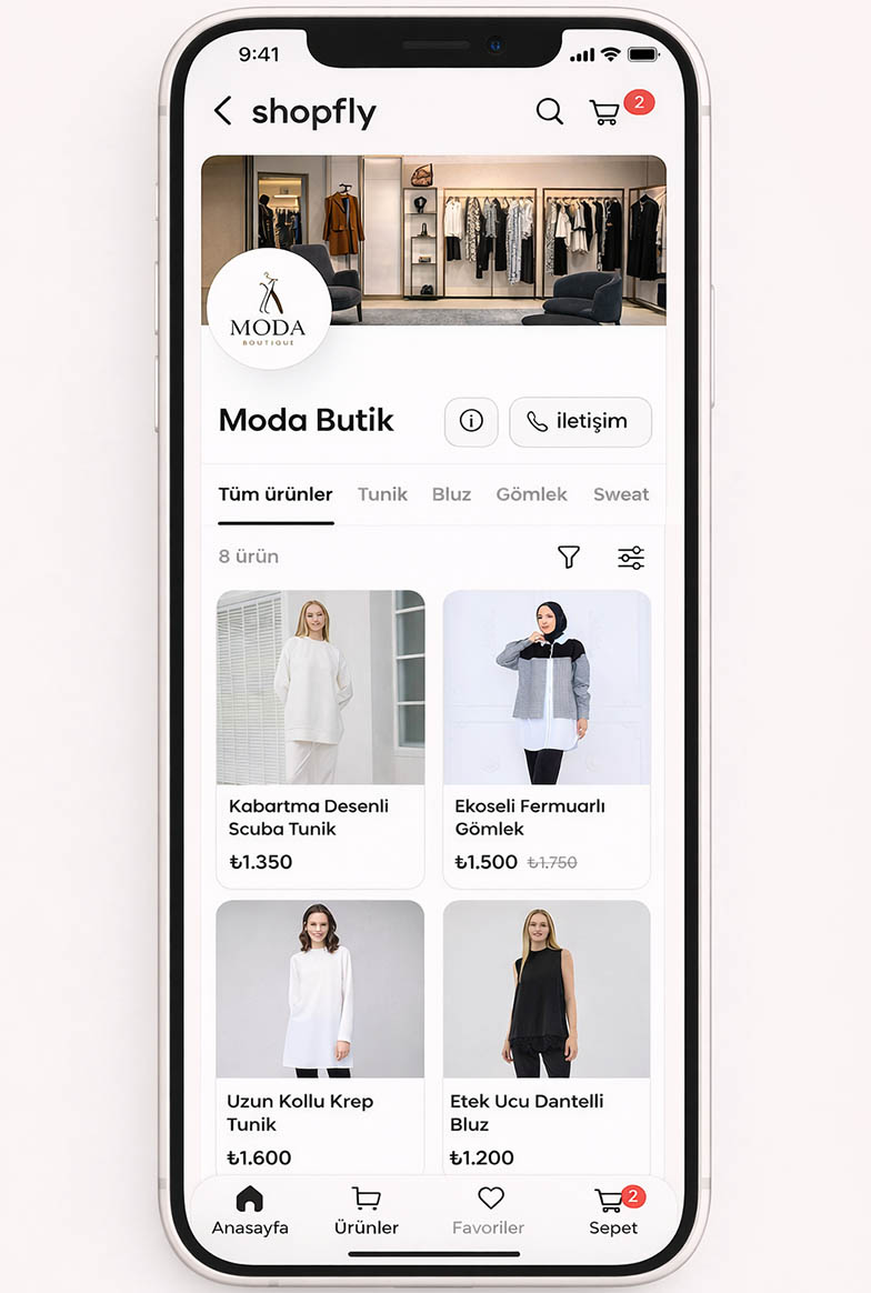 Mağaza üst görünüm