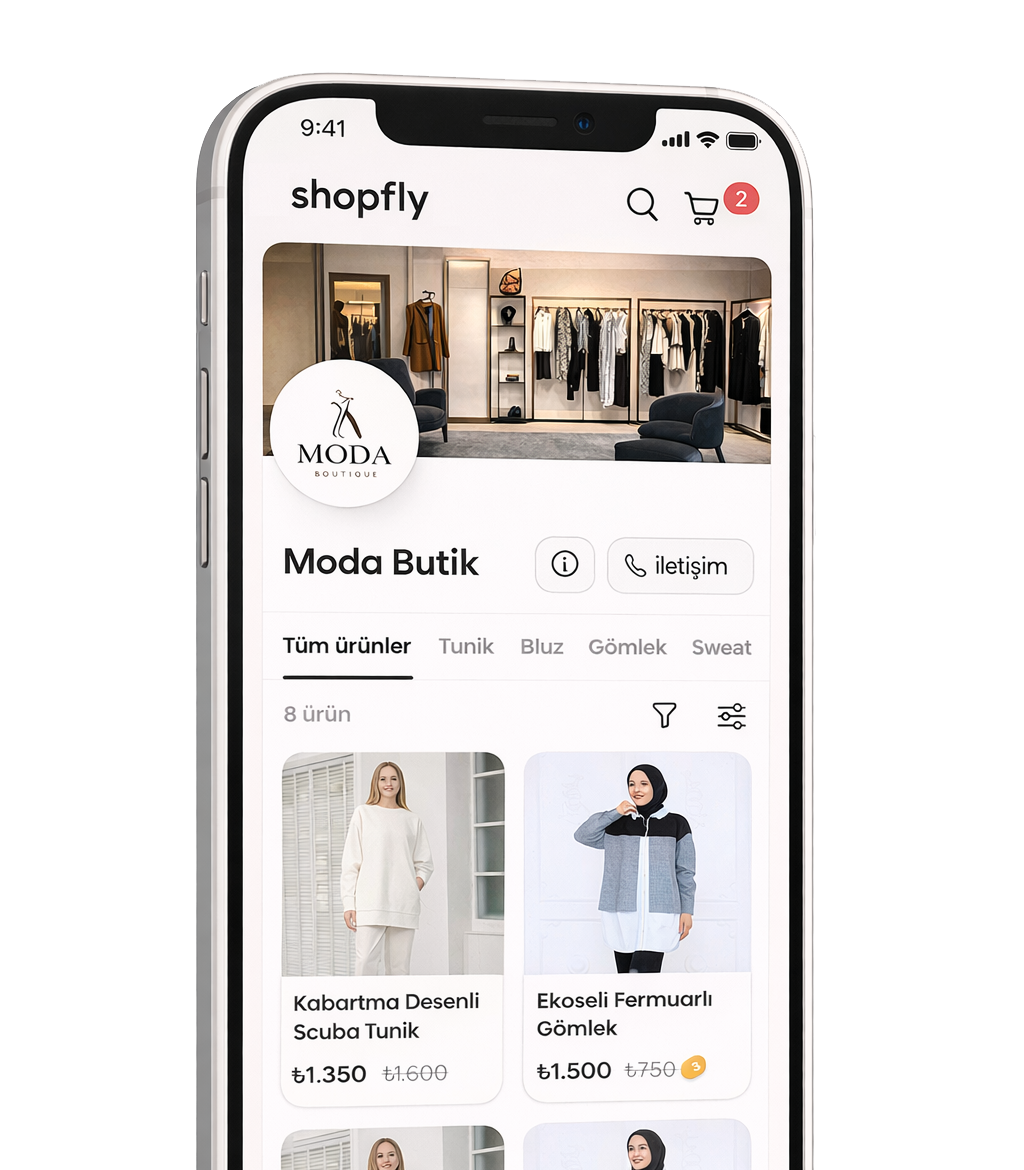 Shopfly mağaza görünümü
