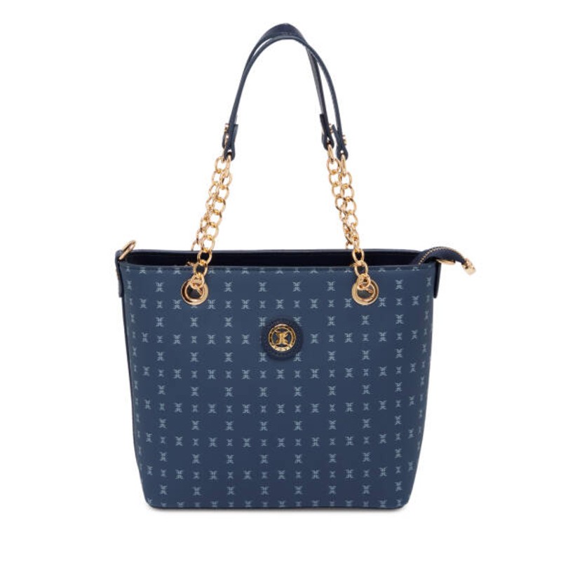 Lacivert Print Omuz Çantası