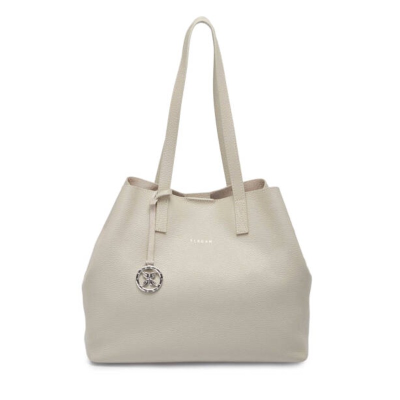 Bej Hakiki Deri Omuz Çantası